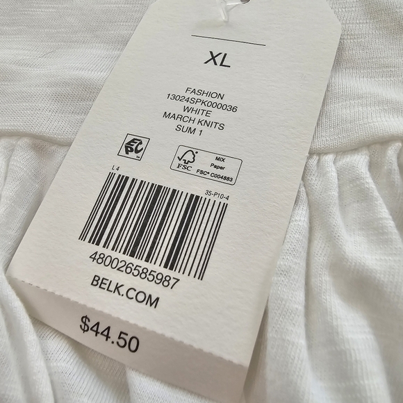 NWT Wonderly size XL flutter cap sleeve top - Picture 10 of 13